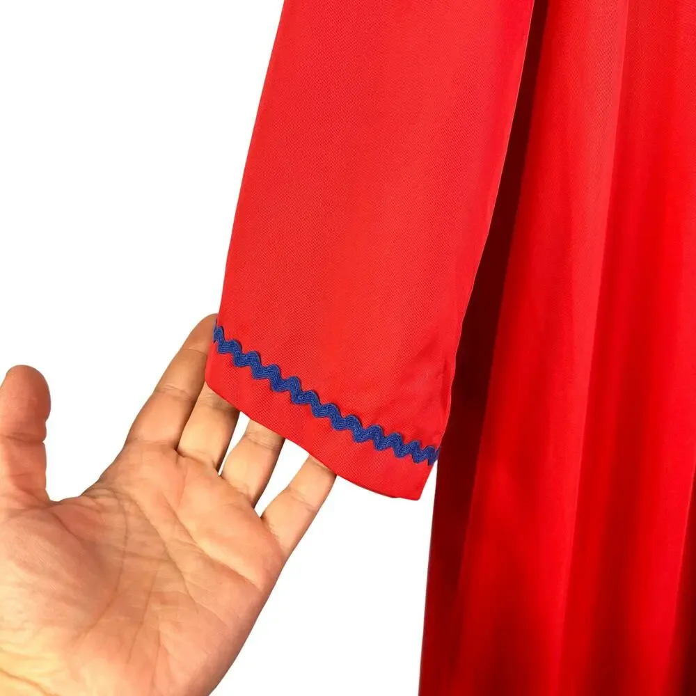 VTG Lane Bryant Nylon Nightie Nightgown Gown House Dress red Women’s Size 2X - Picture 4 of 9